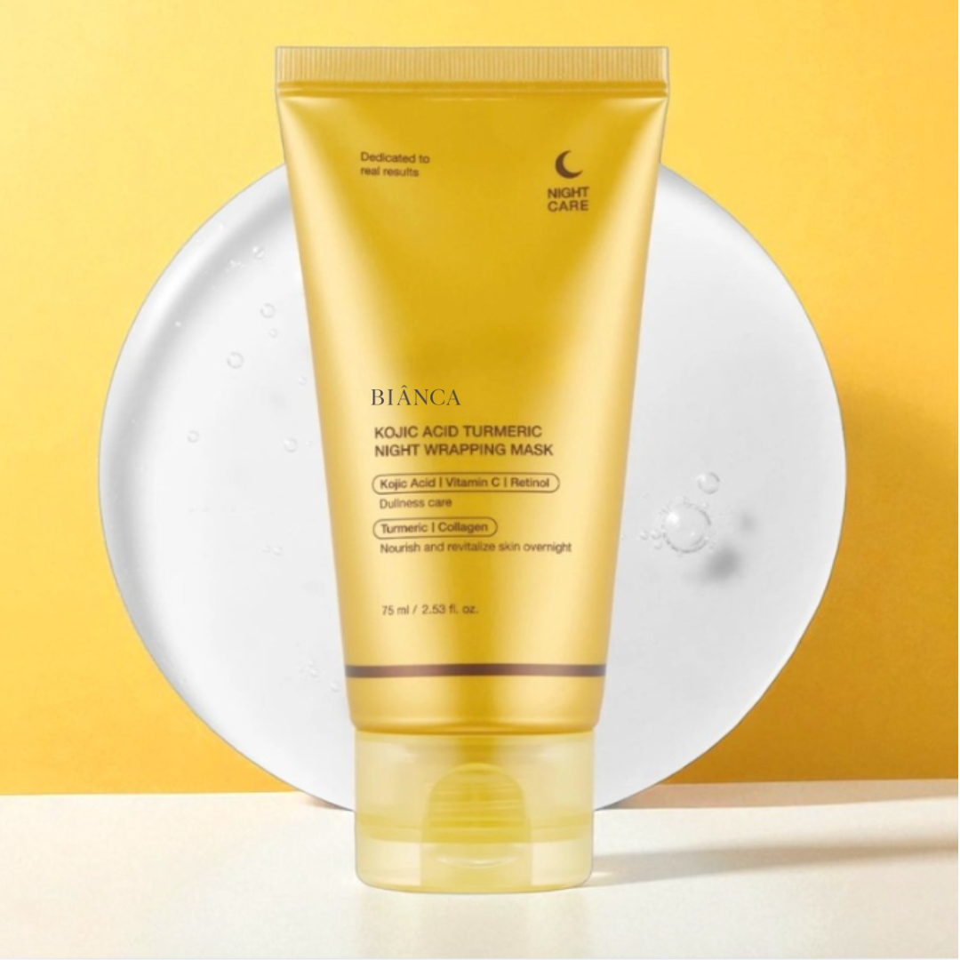 Mascarilla nocturna de cúrcuma y ácido kójico
