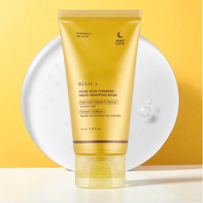 Mascarilla nocturna de cúrcuma y ácido kójico
