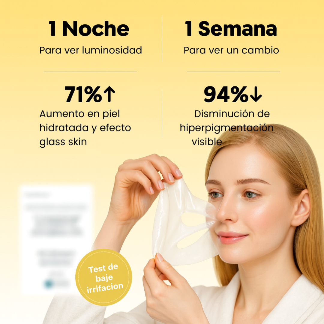 Mascarilla nocturna de cúrcuma y ácido kójico