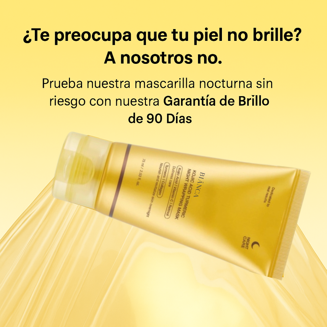 Mascarilla nocturna de cúrcuma y ácido kójico